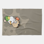 LOONEY TUNES™ gestileerde grote hoofden Theedoek (Horizontaal)