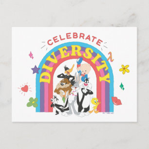 LOONEY TUNES™ - gevierde diversiteit: regenboog Briefkaart