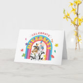 LOONEY TUNES™ - gevierde diversiteit: regenboog Kaart (Gele Bloem)