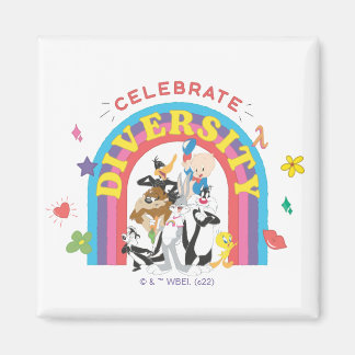 LOONEY TUNES™ - gevierde diversiteit: regenboog Magneet