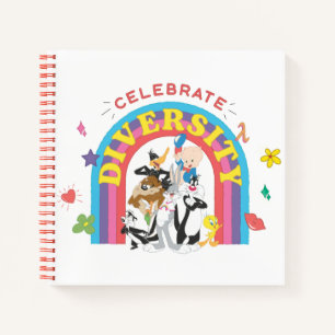 LOONEY TUNES™ - gevierde diversiteit: regenboog Notitieboek