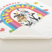 LOONEY TUNES™ - gevierde diversiteit: regenboog Sherpa Deken (3/4)