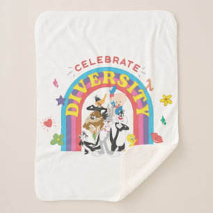 LOONEY TUNES™ - gevierde diversiteit: regenboog Sherpa Deken