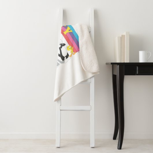 LOONEY TUNES™ - gevierde diversiteit: regenboog Sherpa Deken (In situ)