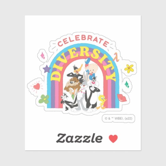 LOONEY TUNES™ - gevierde diversiteit: regenboog Sticker (Vel)