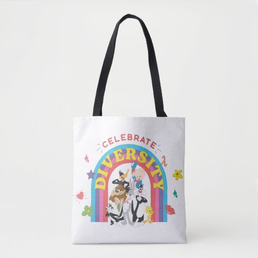 LOONEY TUNES™ - gevierde diversiteit: regenboog Tote Bag (Voorkant)