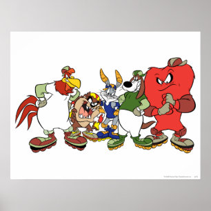 LOONEY TUNES™ Group Baseball Afbeelding Poster