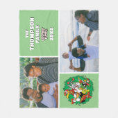LOONEY TUNES™ Group Kerstkrans Familiefoto Fleece Deken (Voorkant)