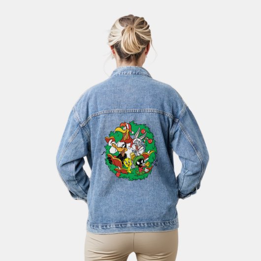 LOONEY TUNES™ Group Kerstmis Wreater Denim Jacket (Model)