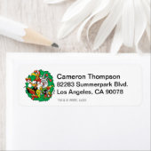 LOONEY TUNES™ Group Kerstmis Wreater Etiket (Insitu)