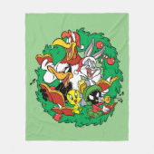 LOONEY TUNES™ Group Kerstmis Wreater Fleece Deken (Voorkant)
