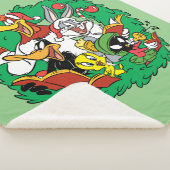 LOONEY TUNES™ Group Kerstmis Wreater Sherpa Deken (3/4)