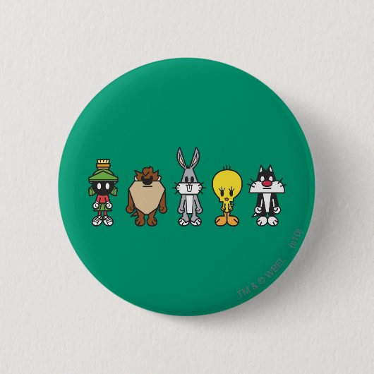 LOONEY TUNES™ Group Photo op Ronde Button 5,7 Cm (Voorkant)