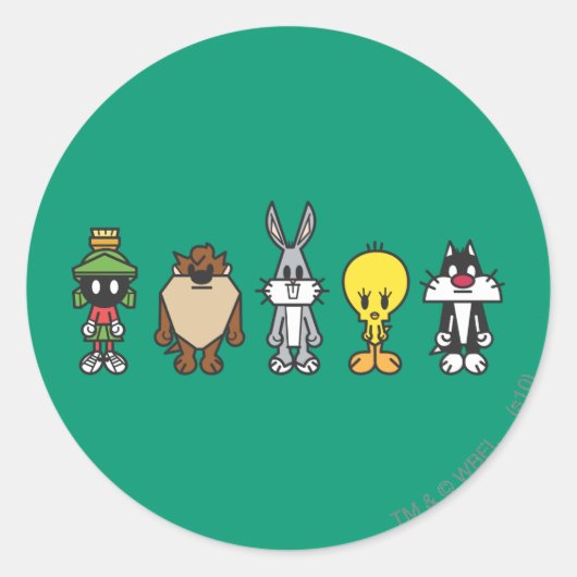 LOONEY TUNES™ Group Photo op Ronde Sticker (Voorkant)