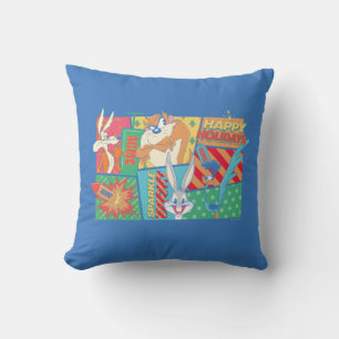 LOONEY TUNES™   Happy Holidays Pattern Kussen