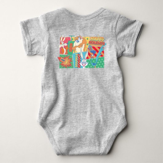 LOONEY TUNES™ | Happy Holidays Pattern Romper (Achterkant)