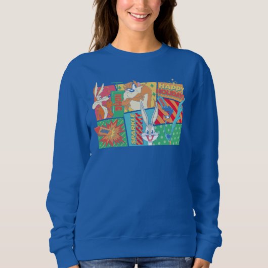 LOONEY TUNES™ | Happy Holidays Pattern Trui (Voorkant)
