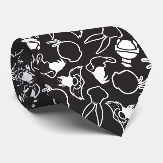LOONEY TUNES™ Head omlijnt Patroon Stropdas (Opgerold)