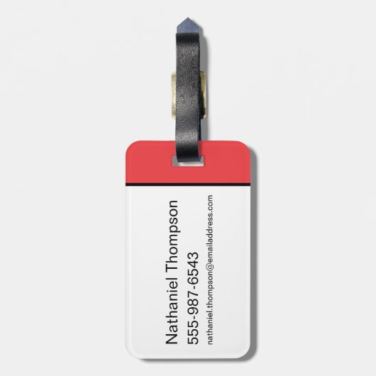 LOONEY TUNES™ Headshots Bagagelabel (Achterkant verticaal)