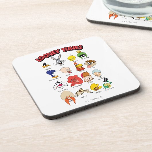 LOONEY TUNES™ Headshots Bier Onderzetter (Linkerzijde)