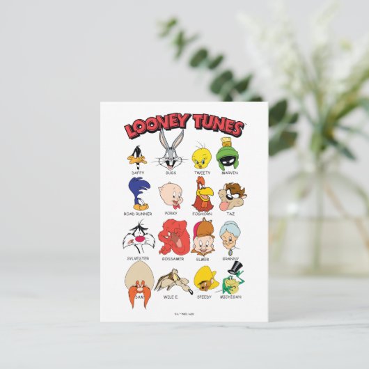 LOONEY TUNES™ Headshots Briefkaart (Staand voorkant)
