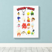 LOONEY TUNES™ Headshots Canvas Afdruk (Insitu (Houten vloer))