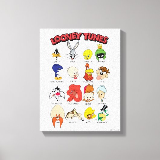 LOONEY TUNES™ Headshots Canvas Afdruk (Voorkant)