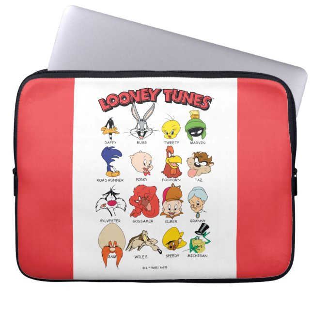 LOONEY TUNES™ Headshots Laptop Sleeve (Voorkant)