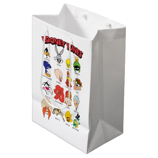 LOONEY TUNES™ Headshots Medium Cadeauzakje (Voorkant Gekanteld)