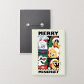 LOONEY TUNES™ Holiday Merry Mischief Button (Voorkant / Achterkant)