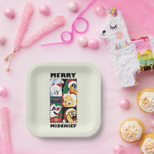 LOONEY TUNES™ Holiday Merry Mischief Papieren Bordje (Feest)
