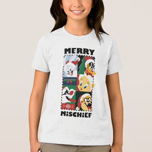 LOONEY TUNES™ Holiday Merry Mischief Tri-Blend Shirt (Voorkant)