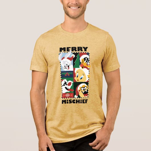 LOONEY TUNES™ Holiday Merry Mischief Tri-Blend Shirt (Voorkant)