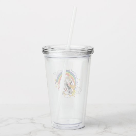 LOONEY TUNES™ - houd van uw eigen pride Badge Acryl Drinkbeker (Achterkant)