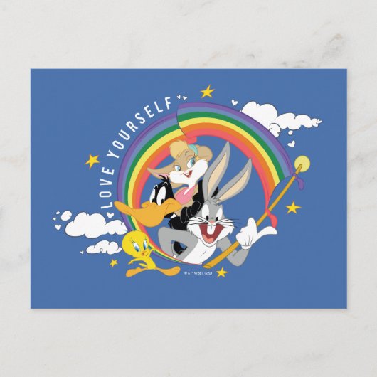 LOONEY TUNES™ - houd van uw eigen pride Badge Briefkaart (Voorkant)