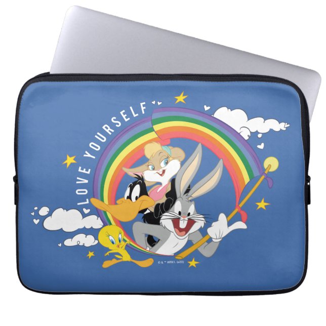 LOONEY TUNES™ - houd van uw eigen pride Badge Laptop Sleeve (Voorkant)