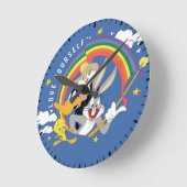 LOONEY TUNES™ - houd van uw eigen pride Badge Ronde Klok (Hoek)