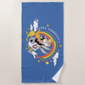LOONEY TUNES™ - houd van uw eigen pride Badge Strandlaken (Voorkant)