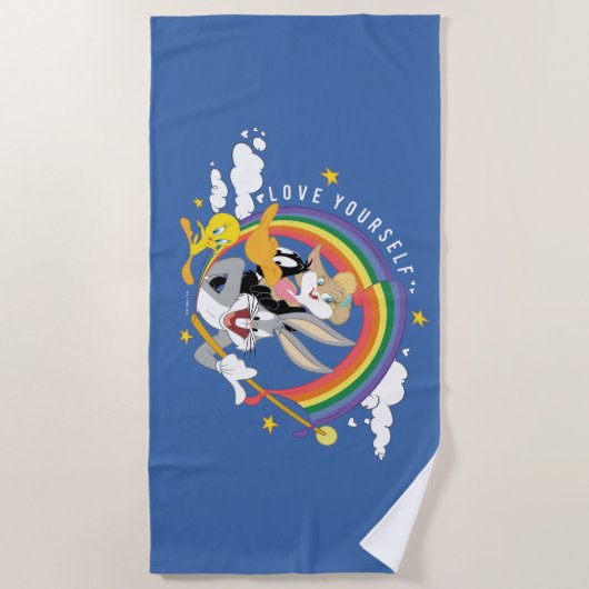 LOONEY TUNES™ - houd van uw eigen pride Badge Strandlaken (Voorkant)