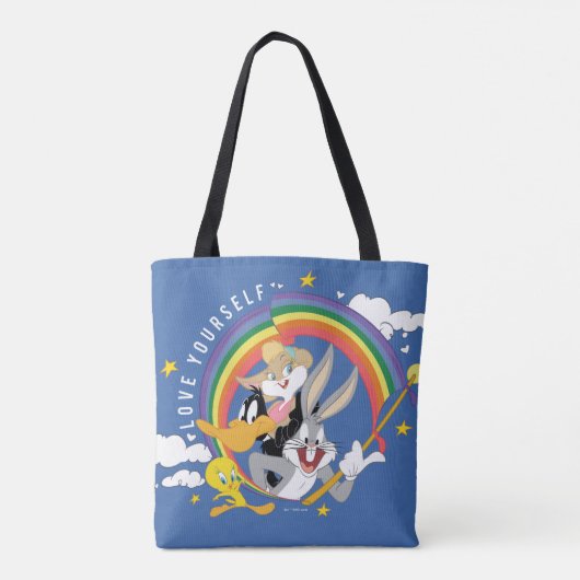 LOONEY TUNES™ - houd van uw eigen pride Badge Tote Bag (Achterkant)