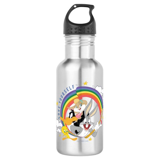 LOONEY TUNES™ - houd van uw eigen pride Badge Waterfles (Voorkant)