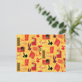 LOONEY TUNES™ | Jaar van het konijnenpatroon Briefkaart (Staand voorkant)