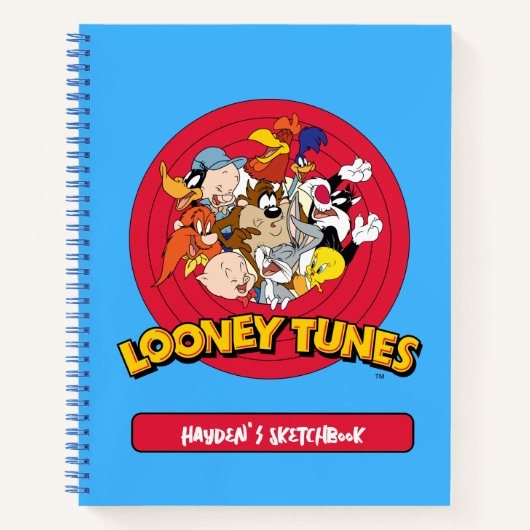LOONEY TUNES™ Karakter Logo Tekening Notitieboek (Voorkant)