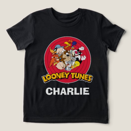 LOONEY TUNES™ Karakter Logo Tri-Blend Shirt (Design voorkant)