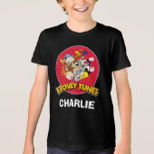 LOONEY TUNES™ Karakter Logo Tri-Blend Shirt (Voorkant)
