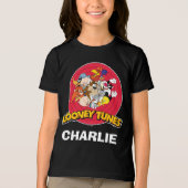 LOONEY TUNES™ Karakter Logo Tri-Blend Shirt (Voorkant)
