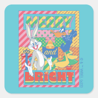 LOONEY TUNES™ | Kerst met een vrolijke noot Vierkante Sticker