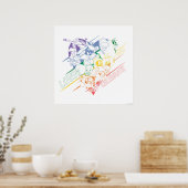 LOONEY TUNES™ - Liefde en vier het feest Poster (Keuken)