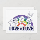 LOONEY TUNES™ - Liefde is liefde Briefkaart (Voorkant / Achterkant)