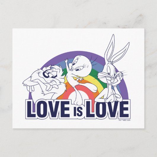LOONEY TUNES™ - Liefde is liefde Briefkaart (Voorkant)
